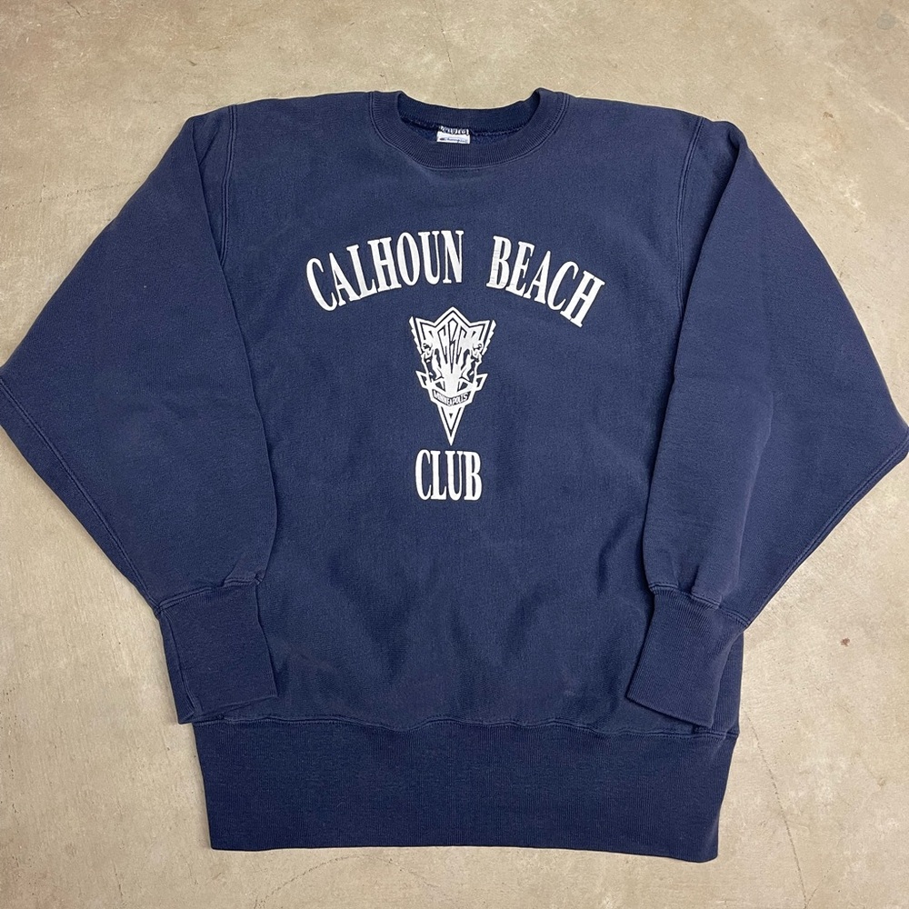 Vintage 90s Calhoun Beach Club Champion Reverse Weave Crewneck